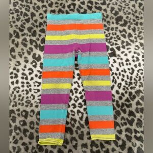 babyGap Playtime Favorites Striped Leggings in Gray Size Toddler 3 Years